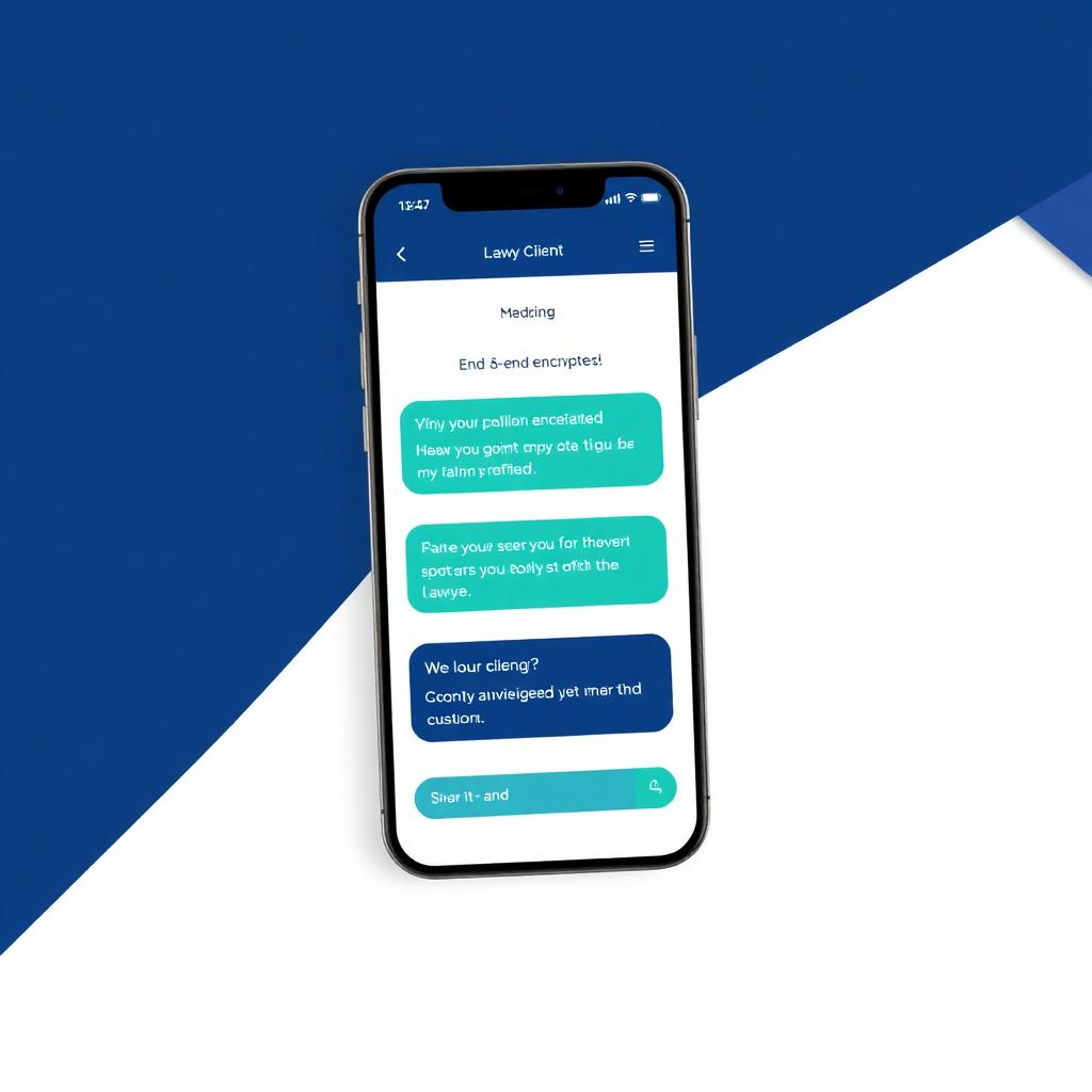 Tela do app: Comunicação segura