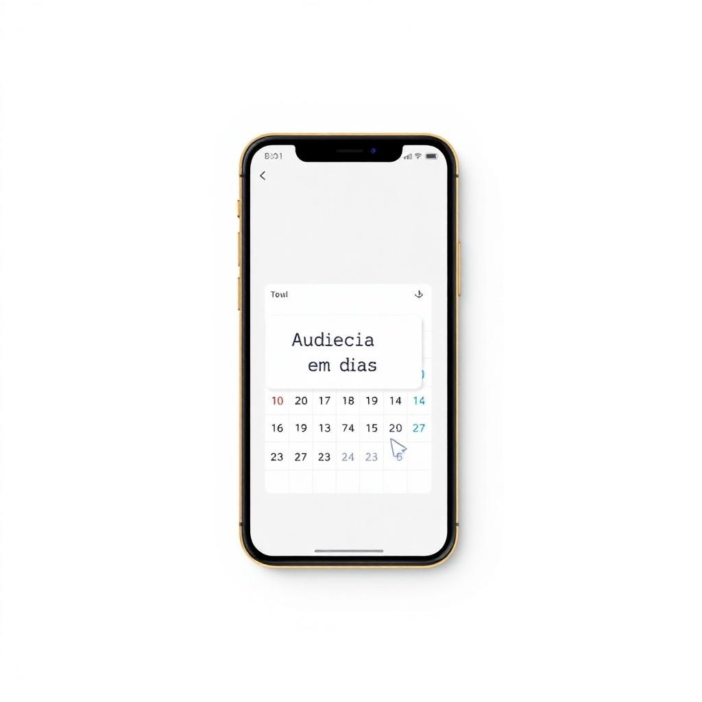 Tela do app: Agenda de compromissos