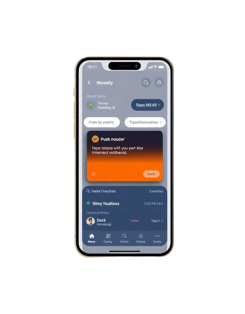 Tela do app: Push direto na tela