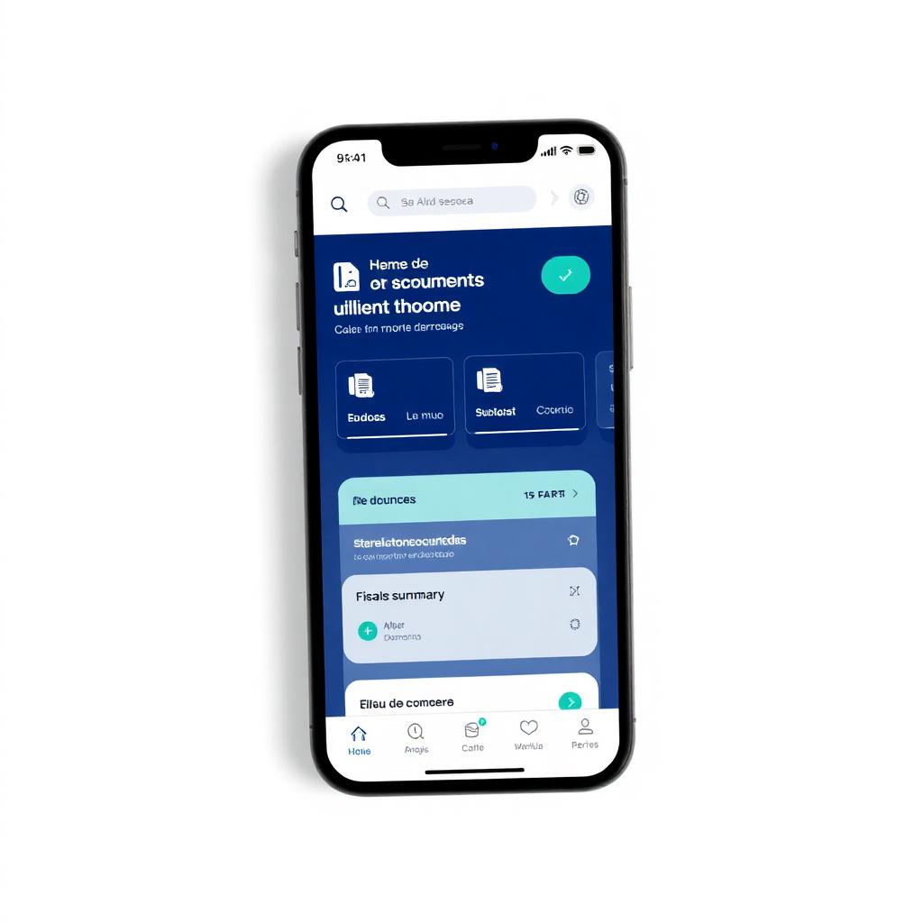 Tela do app: Portal do cliente
