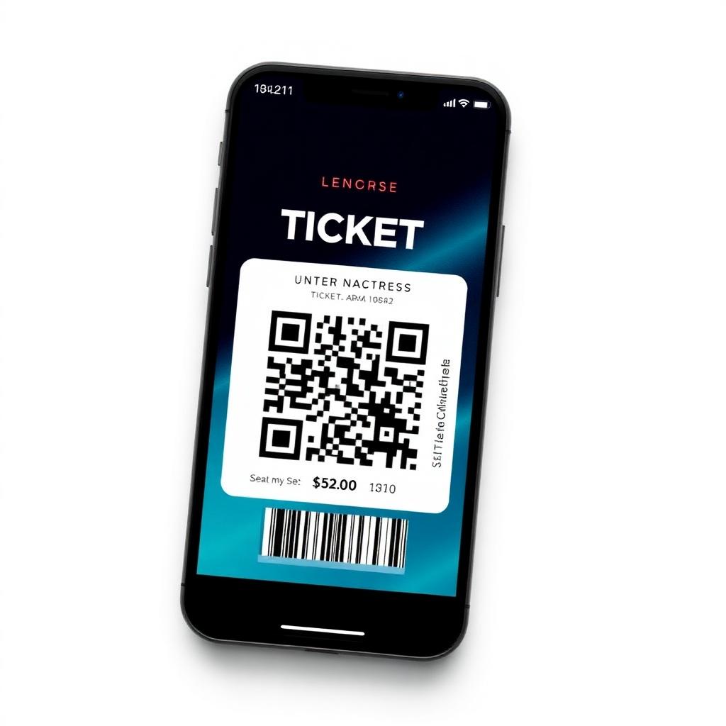 Tela do app: Ingresso digital
