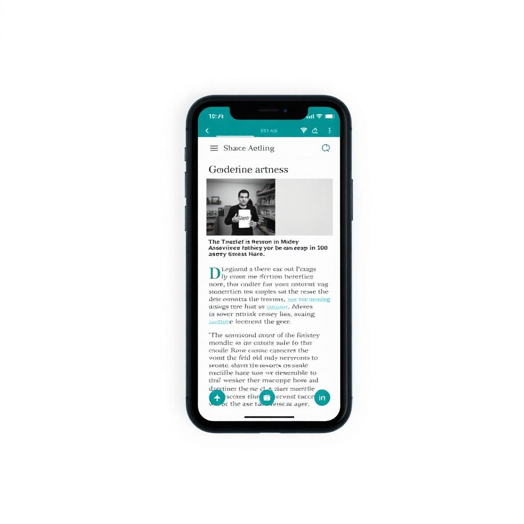 Tela do app: Leitura do conteúdo